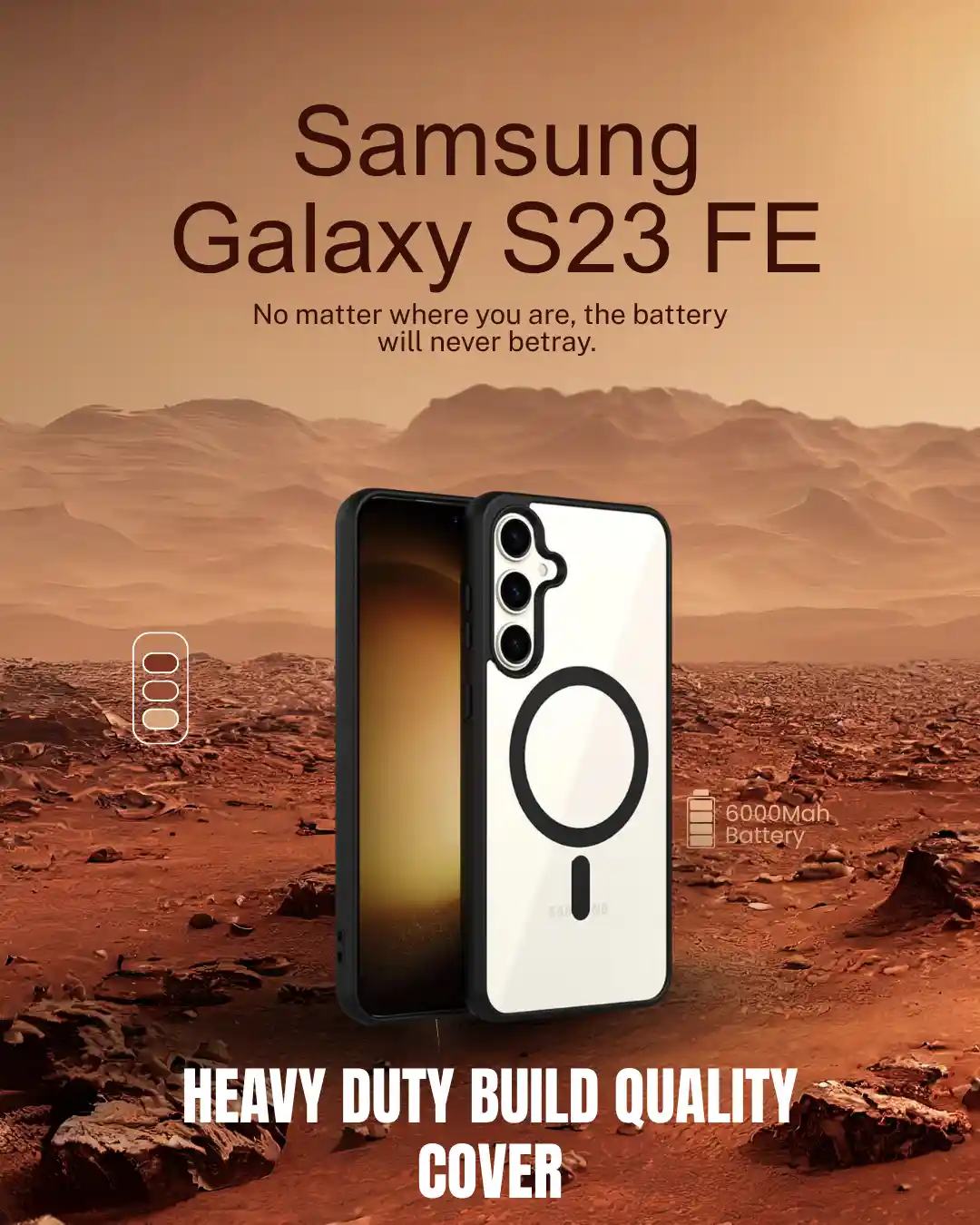 Shockproof Case for Samsung Galaxy S23 FE – Rugged Back Cover