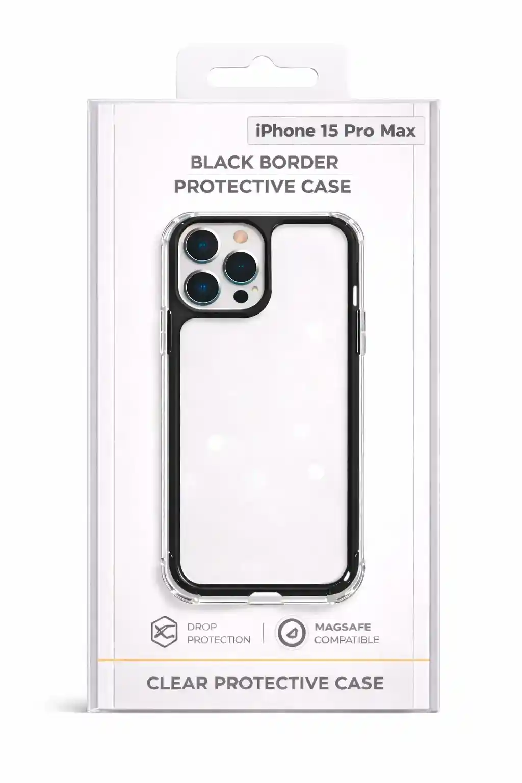 Black Border Protective Case For iPhone 15 Pro Max