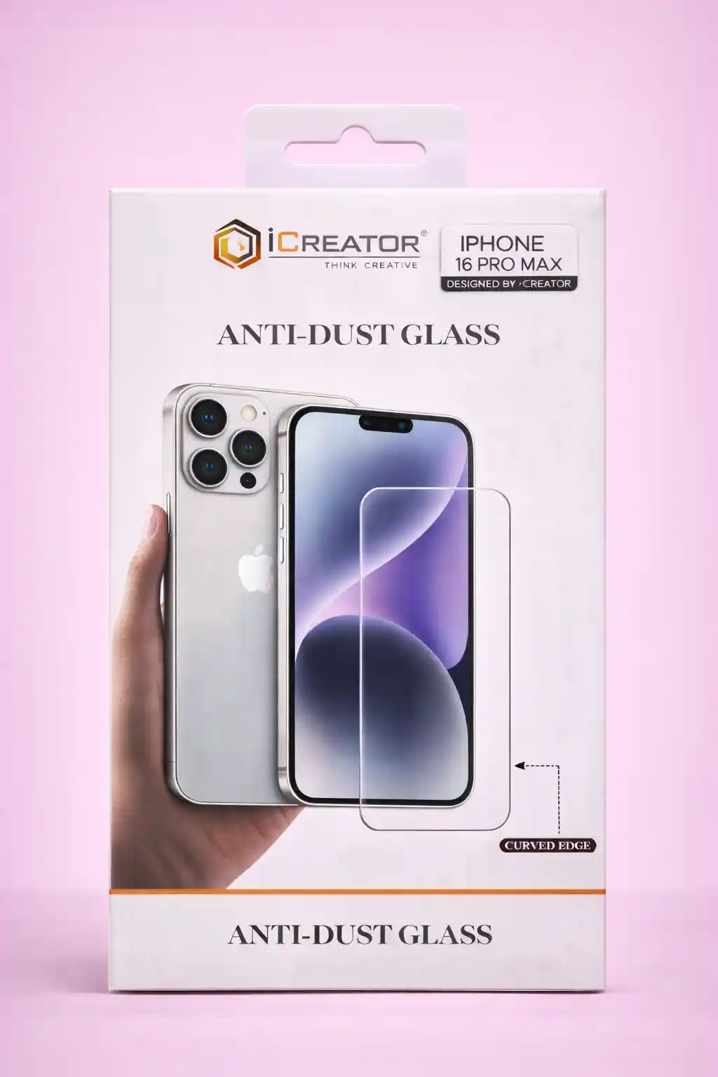 iCreator Anti-Dust Glass For iPhone 16 Pro Max